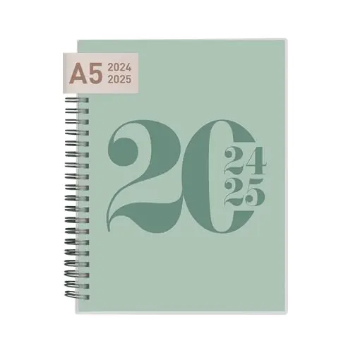 Rileys academic planner with twin-wire binding and academic year coverage
