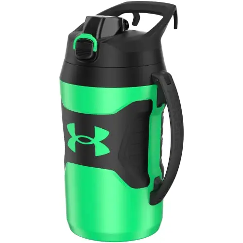 Under Armour 64oz insulated water bottle with handle in vapor green and black