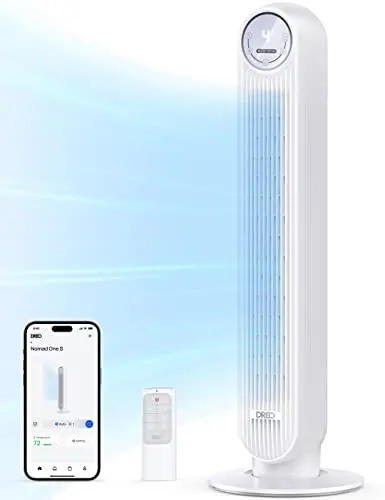 Dreo Nomad One S smart tower fan in white