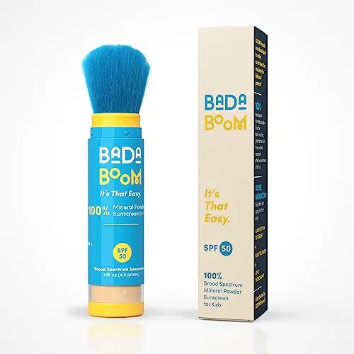 Bada Boom mineral translucent sunscreen powder with brush applicator