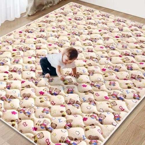 Vibe Bear large foam play mat for baby crawling and play