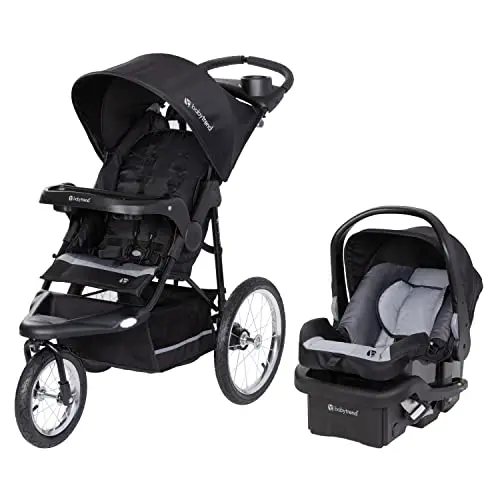 Baby Trend Expedition jogger travel system with EZ-Lift infant car seat in dash black