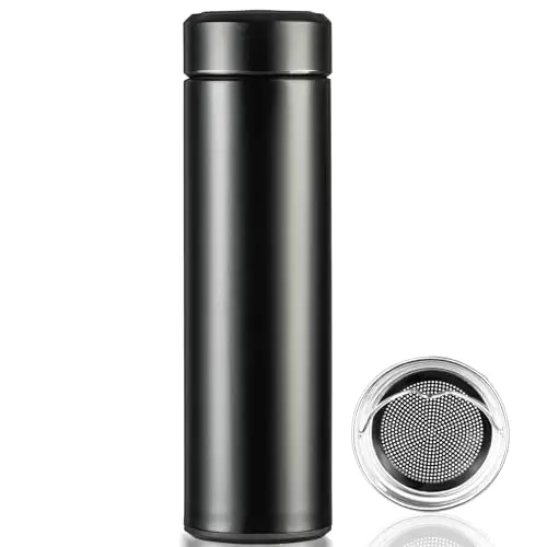 PARACITY 17oz stainless steel insulated water bottle in black