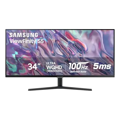 Samsung 34-inch ultra-wide curved monitor for productivity and multitasking
