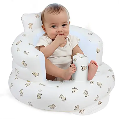 EKEPE inflatable baby floor seat with bear design