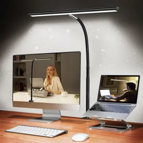 Airlonv LED desk lamp with adjustable gooseneck
