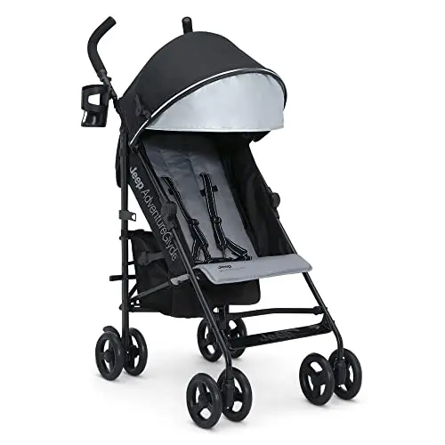 Jeep AdventureGlyde stroller in black and grey colors