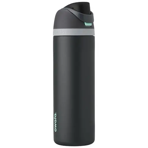 Owala FreeSip insulated water bottle in foggy tide color