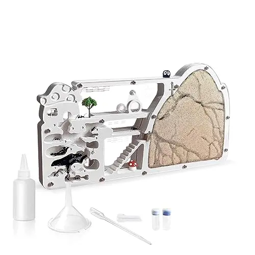 ELNMLHT Ant Farm Castle with double-sided viewing and yellow sand