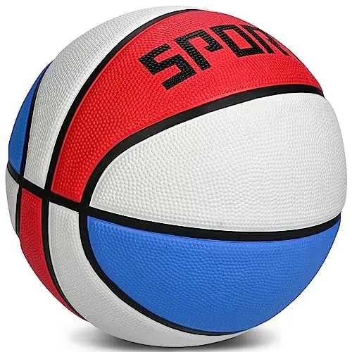 KUYOTQ toddler basketball with red, white, and blue design