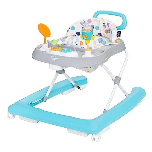 Smart Steps Plus 2-in-1 walker with deluxe toys in white