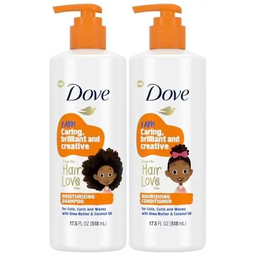 Dove Love Collection shampoo and conditioner set for curly hair