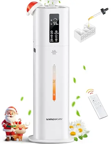 VAGKRI 12-liter humidifier with digital display and remote control