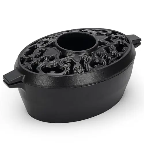 TwentyNext oval wood stove steamer with large opening top