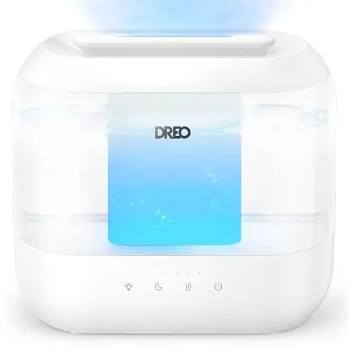 Dreo 4-liter white oval humidifier with supersized mist output
