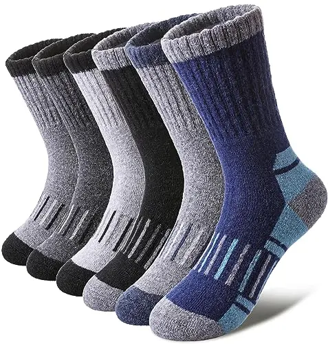 LINEMIN kids merino wool hiking socks in mix colors
