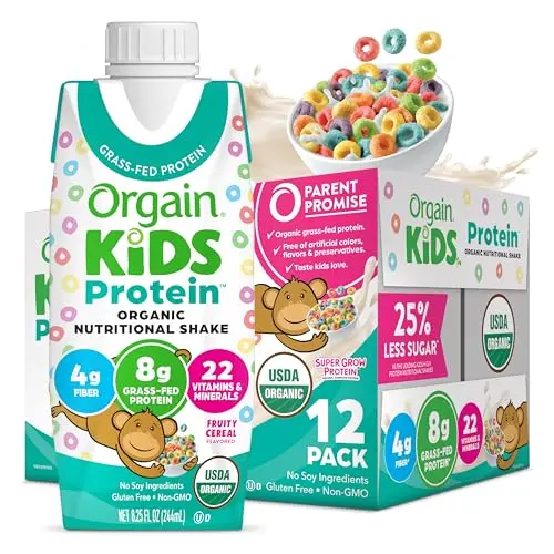 Orgain Organic Kids Nutritional Protein Shake fruity cereal flavor