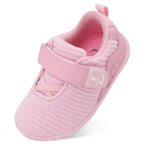 L-RUN toddler tennis shoes with lightweight knit upper