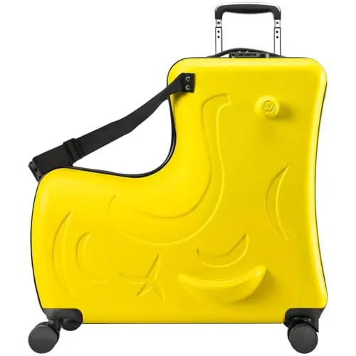 AO WEI LA 25-inch ride-on kids luggage with safety features