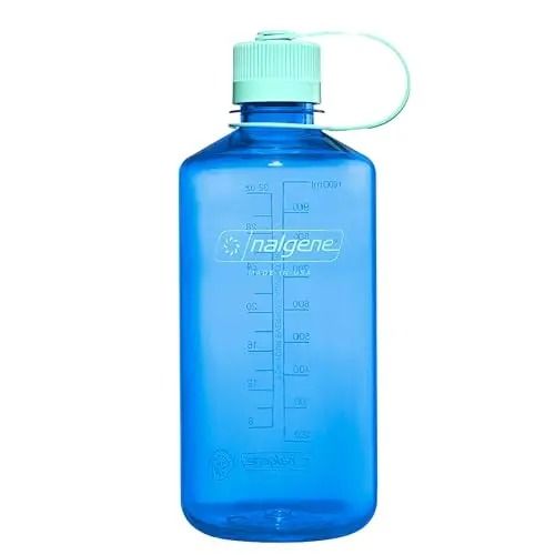 Nalgene 32oz narrow mouth water bottle in cornflower blue