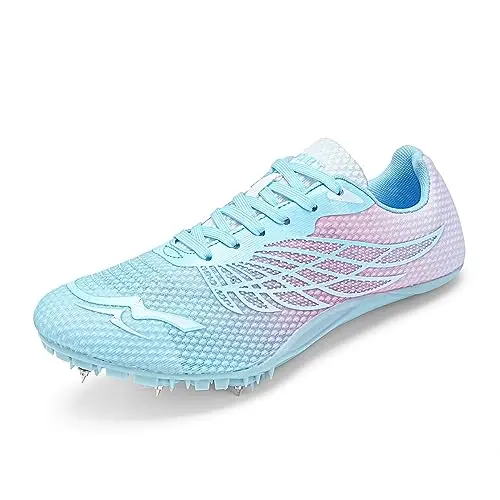 WESHIRUN track and field shoes in pink color