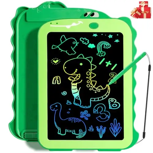 Teriph green dinosaur-themed LCD writing tablet for kids