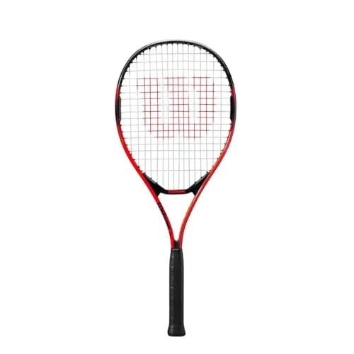 Wilson Pro Staff Precision junior tennis racket in black and red