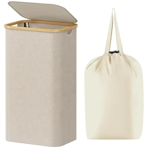 Lifewit 100L laundry basket with lid and removable bag