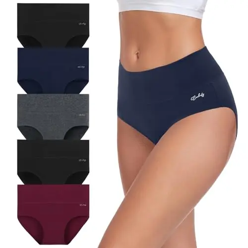 coskefy seamless high-waisted underwear for mom pooch