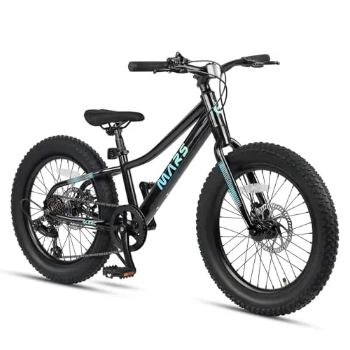 Glerc Mars kids mountain bike with wide tires and 6-speed system