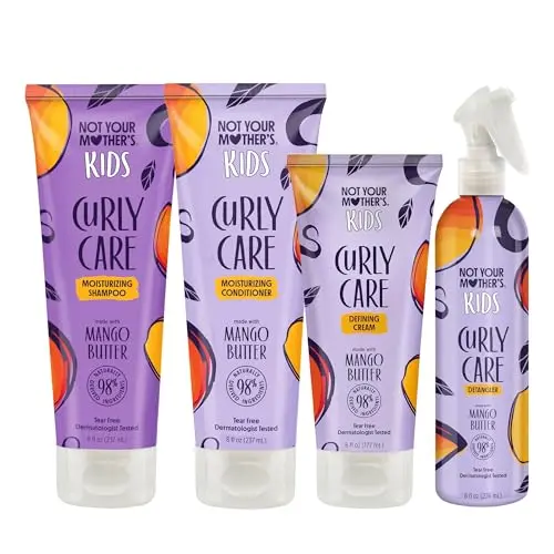 Not Your Mother's Kids Curly Care Set with shampoo, conditioner, cream and detangler