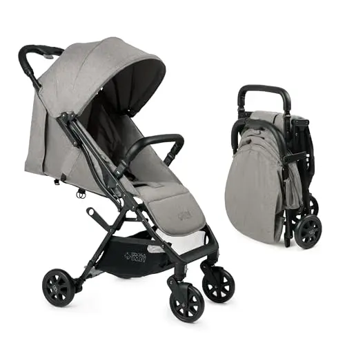 KOOLABABY lightweight stroller folded compactly for overhead storage