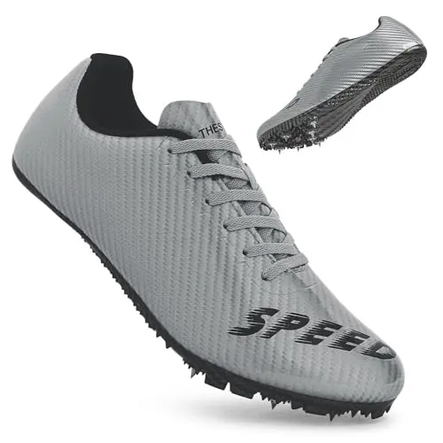 THESTRON unisex track spikes in grey and black