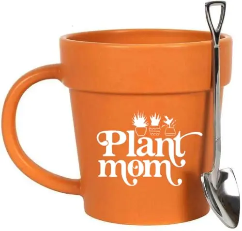 YACO STORE ceramic gardener mug with shovel spoon
