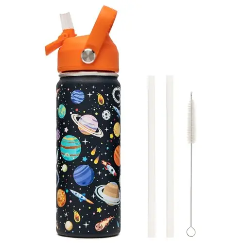 ACESAK kids water bottle with space theme design