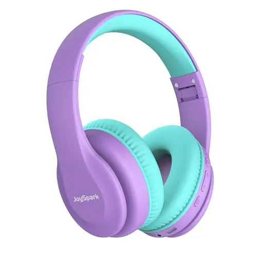 JoySpark purple kids wireless headphones