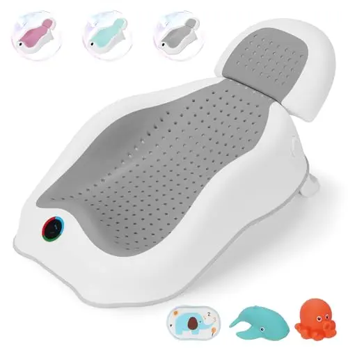 babove foldable baby bath support with temperature gauge