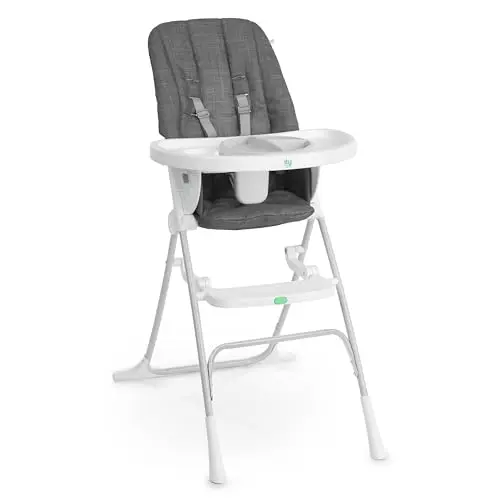 Ingenuity Sun Valley high chair with twist and dine plate in grey