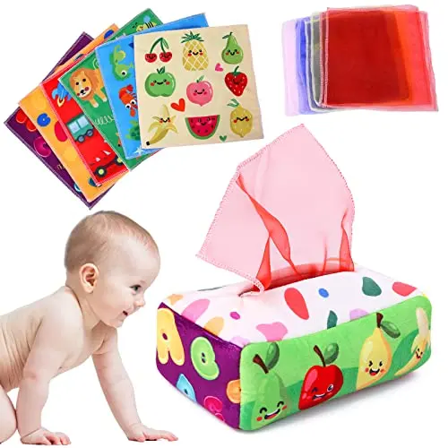 YOGINGO Montessori tissue box toy for infant fine motor skills