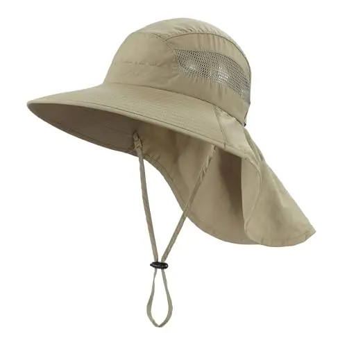Home Prefer kids sun hat with wide brim and neck flap