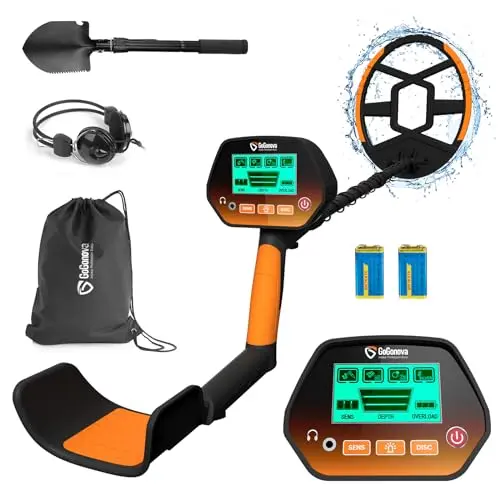 GoGonova metal detector for adults and kids with 8-inch search coil