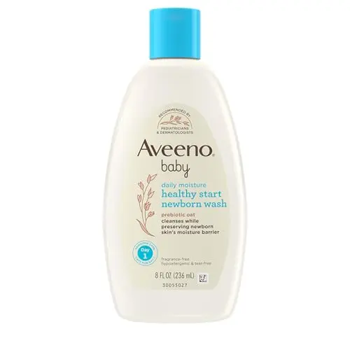 Aveeno Baby Healthy Start newborn wash with prebiotic oat formula