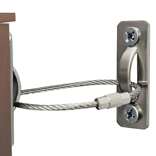 6 sets of stainless steel furniture anchors for baby proofing