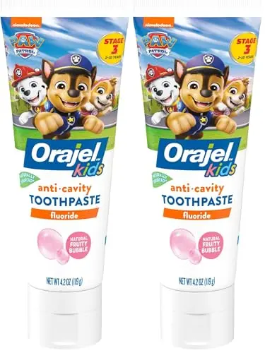 Orajel Kids Paw Patrol Toothpaste tube with character design