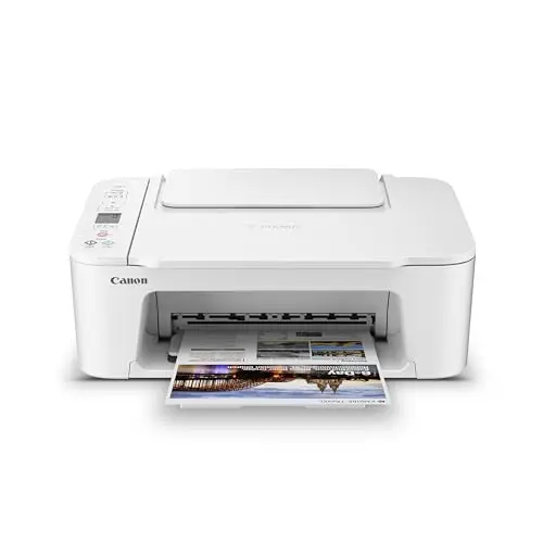 Canon PIXMA TS3720 wireless all-in-one printer in white