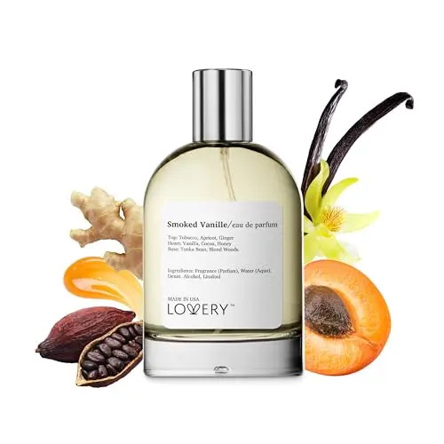 LOVERY Smoked Vanille perfume bottle with elegant glass design