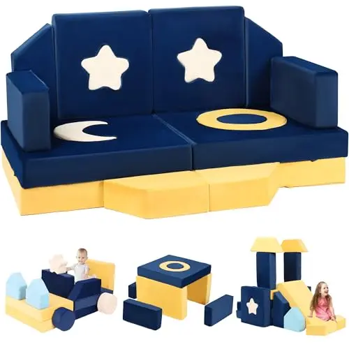 Erament universe-themed modular kids play couch with 21 pieces