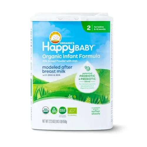 Happy Baby Organics Stage 2 Infant Formula container