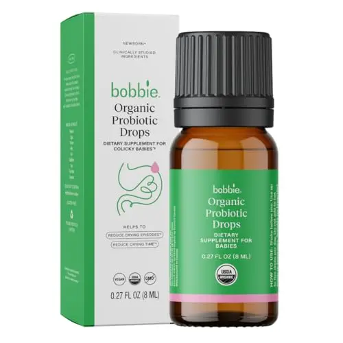 Bobbie Organic Baby Probiotic Drops liquid bottle