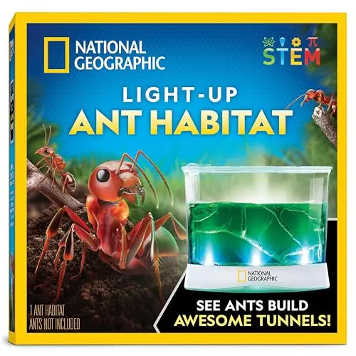 National Geographic Ant Habitat with LED lighting and built-in magnifiers